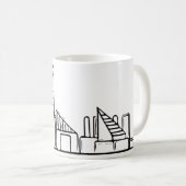 Baltimore-Skyline Kaffeetasse (VorderseiteRechts)