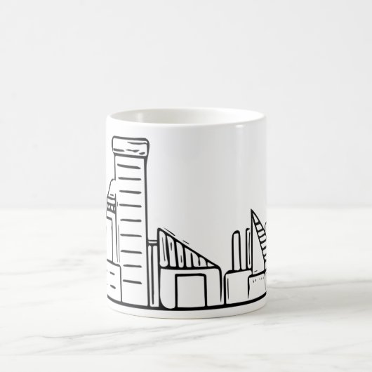 Baltimore-Skyline Kaffeetasse (Mittel)