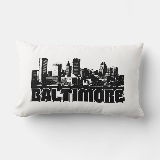 Baltimore-Skyline Lendenkissen (Vorderseite)
