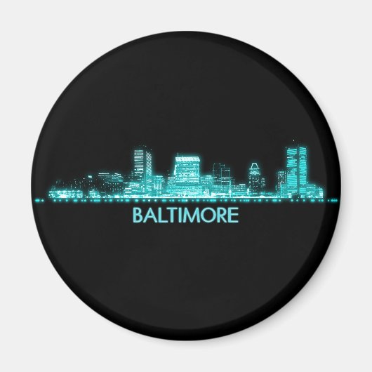 Baltimore Skyline Magnet (Vorne)