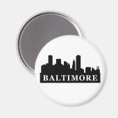 Baltimore Skyline Magnet (Vorderseite/Rückseite)