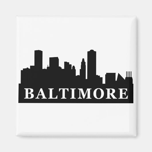 Baltimore Skyline Magnet (Vorne)