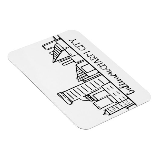 Baltimore Skyline Magnet (Rechte Seite)