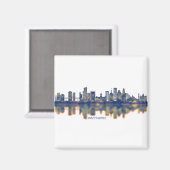 Baltimore Skyline Magnet (Vorderseite/Rückseite)