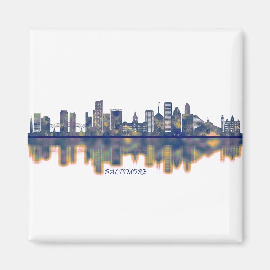 Baltimore Skyline Magnet (Vorne)