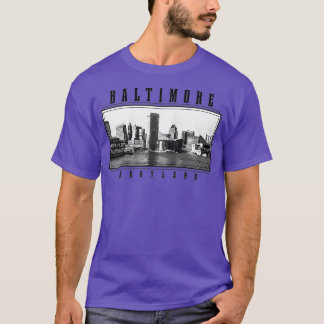 Baltimore Skyline Maryland Pride Vintag Baltimore T-Shirt