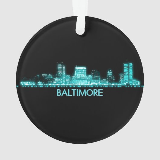 Baltimore Skyline Ornament (Rückseite)