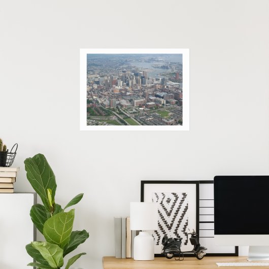 Baltimore Skyline Poster (Heimbüro)