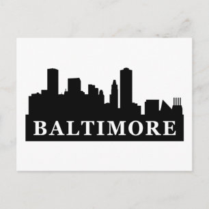 Baltimore Skyline Postkarte