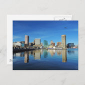 Baltimore Skyline Postkarte (Vorne/Hinten)