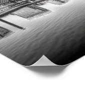 Baltimore Skyline - Schwarzweiß Poster (Ecke)