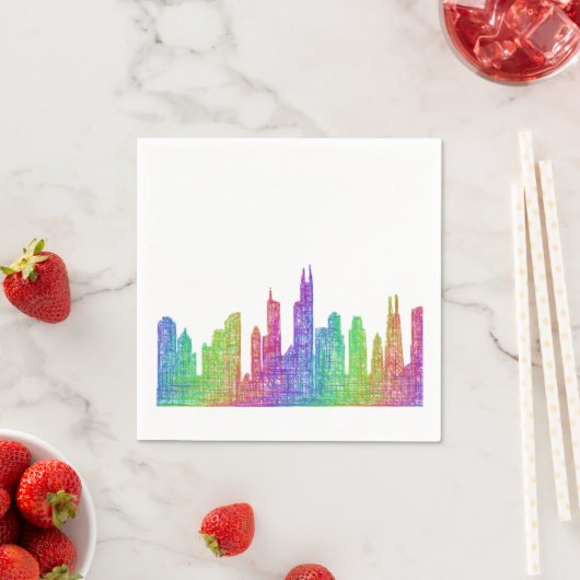 Baltimore Skyline Serviette (Beispiel)
