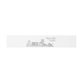 Baltimore Skyline Wedding | Einladungsbanderole (Flach)