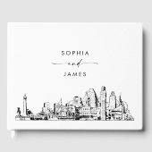 Baltimore Skyline Wedding Guest Book Gästebuch (Vorderseite)