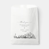 Baltimore Skyline Wedding Vielen Dank für Ihre Unt Geschenktütchen (Vorderseite)