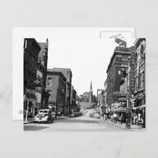 Baltimore St., Cumberland, MD Postkarte (Vorne/Hinten)