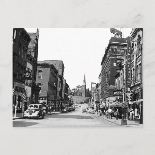 Baltimore St., Cumberland, MD Postkarte (Vorderseite)