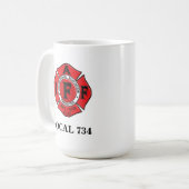 Baltimore-Stadt-Feuerwehr-Tasse Kaffeetasse (Vorderseite Links)