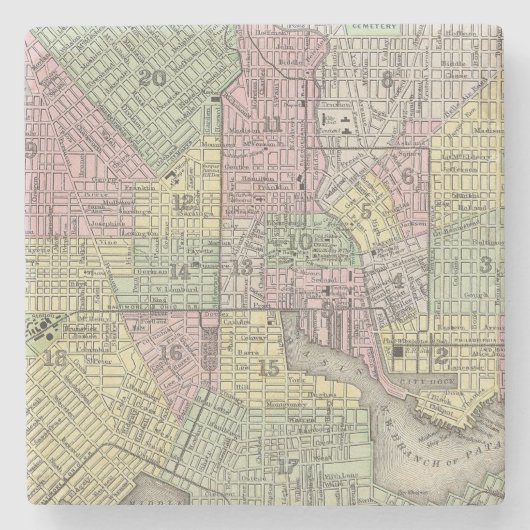 Baltimore Steinuntersetzer (Vorderseite)