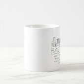 Baltimore Stylized Skyline | Benutzerdefinierter S Kaffeetasse (Mittel)