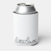 Baltimore Stylized Skyline | Wedding Can Cooler Dosenkühler (Kanne Rückseite)