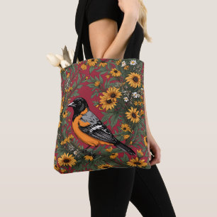 Baltimore-Trillenvogel und Schwarzäugige Susanne-B Tasche