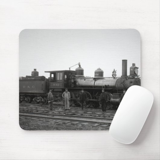 Baltimore u. Ohio (B&O) Eisenbahn-Motor 932 Mousepad (Mit Mouse)