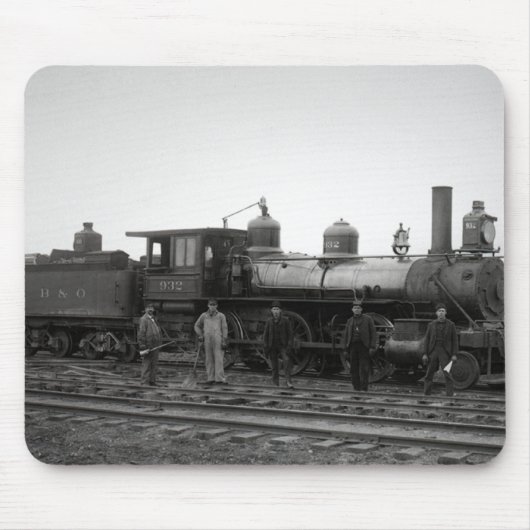 Baltimore u. Ohio (B&O) Eisenbahn-Motor 932 Mousepad (Vorne)