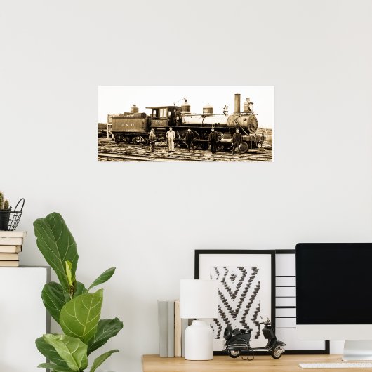 Baltimore und Ohio Bahn Motor 932 Poster (Heimbüro)