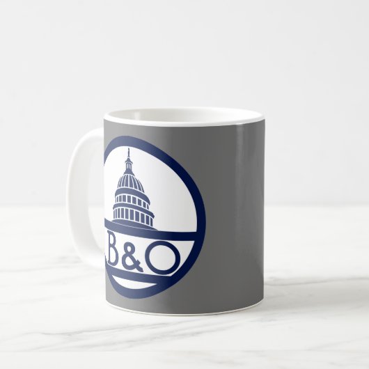Baltimore und Ohio Bahn Tasse (Vorderseite Links)