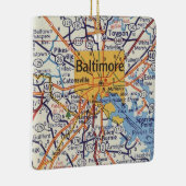 Baltimore Vintage Karte Keramikornament (Rechts)
