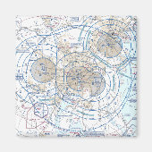 Baltimore Washington Flyway Chart Magnet (Vorne)