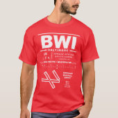 Baltimore/Washington Int'l Airport BWI T-Shirt (Vorderseite)