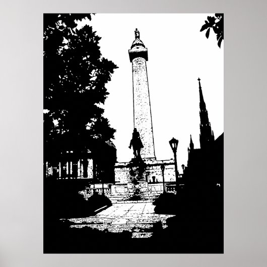 Baltimore Washington Monument Poster (Vorne)
