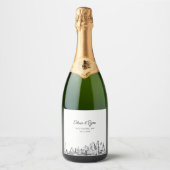 Baltimore Wedding Champagne Label Schaumweinetikett (Vorderseite)