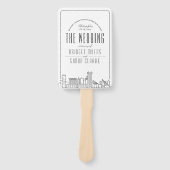 Baltimore Wedding | Hochzeitsprogramm Hand Fan Fächer (Vorderseite)
