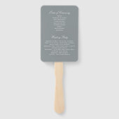 Baltimore Wedding | Hochzeitsprogramm Hand Fan Fächer (Rückseite)