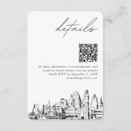 Baltimore Wedding Modern Details QR Code Klein Begleitkarte