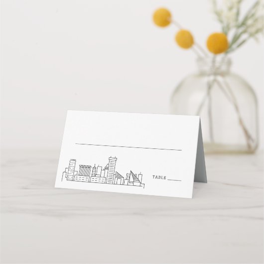 Baltimore Wedding | Place Table Name Cards Platzkarte (Vorderseite)