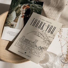 Baltimore Wedding | Vielen Dank + Foto-Karte Karte