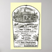 Baltimore Whiskey Vintag 1867 Poster (Vorne)