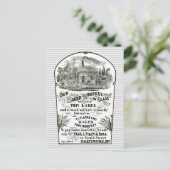 Baltimore Whiskey Vintag 1867 Postkarte (Stehend Vorderseite)