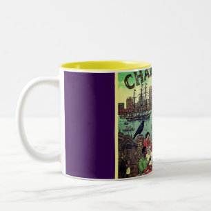 Baltimores Bestes: Hafen, Krabben und Poe-Tasse Zweifarbige Tasse