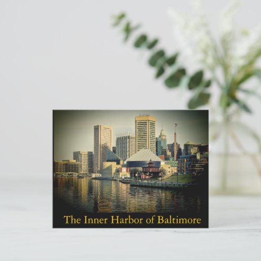 Baltimore's Inner Harbour Postkarte (Stehend Vorderseite)