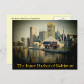 Baltimore's Inner Harbour Postkarte (Vorne/Hinten)