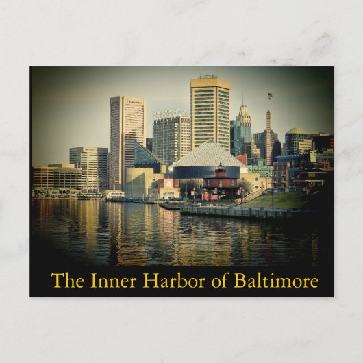 Baltimore's Inner Harbour Postkarte (Vorderseite)