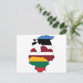 Baltische Staaten Postkarte (Stehend Vorderseite)