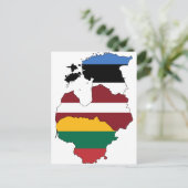 Baltische Staaten Postkarte (Stehend Vorderseite)