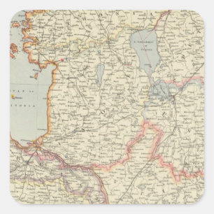 Baltische Staaten Quadratischer Aufkleber