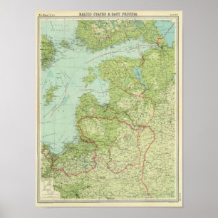 Baltische Staaten u. Ostpreußen Poster